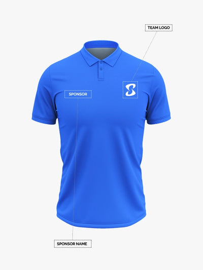 Custom Printed Polo T-Shirts – Premium Cotton (Royal Blue) | Company Polo Shirts with Logo image 0