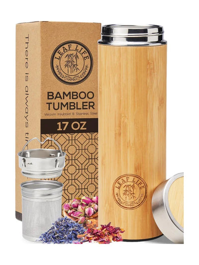 Premium Bamboo Tea Bottle by Shopsery image 0