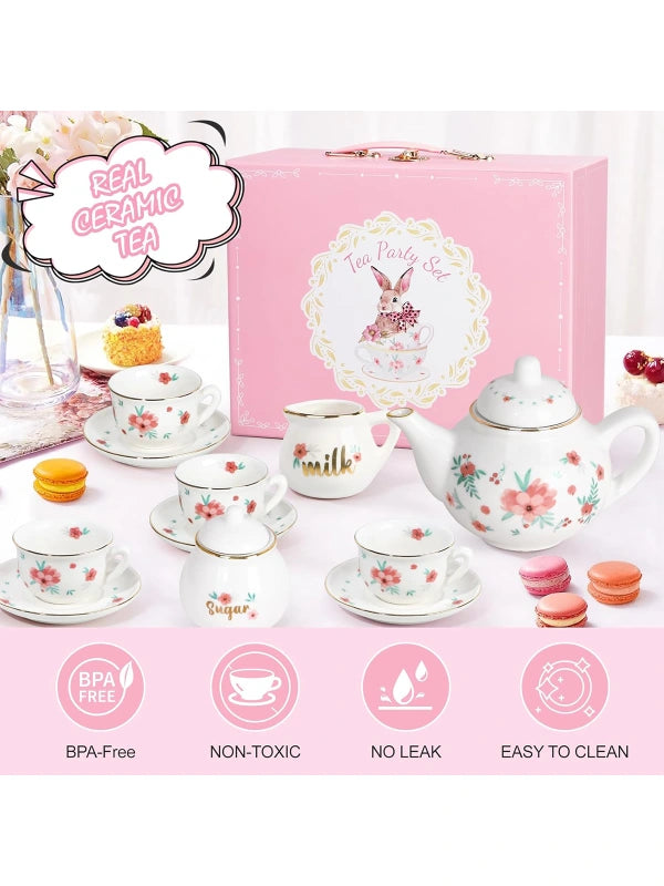 Porcelain Tea Set for Girls by Shopsery image 1