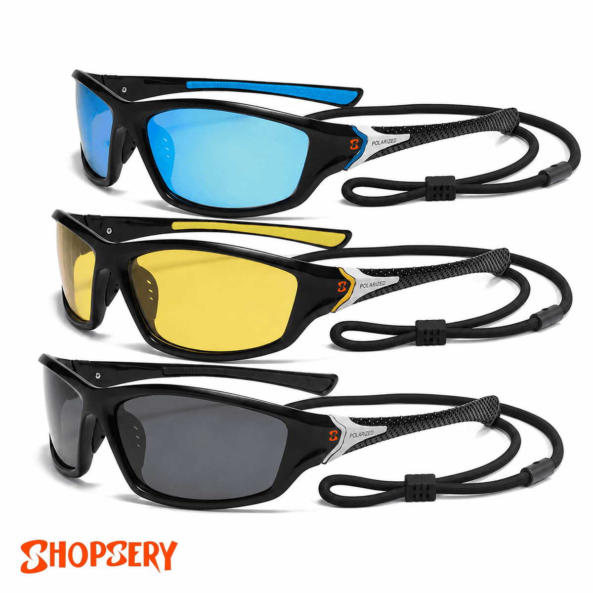 Shopsery Polarized Sports Sunglasses for Men 3 Pack Combo – UV400 Protection | HD Polarized Driving, Fishing &amp; Cycling Sunglasses image 6