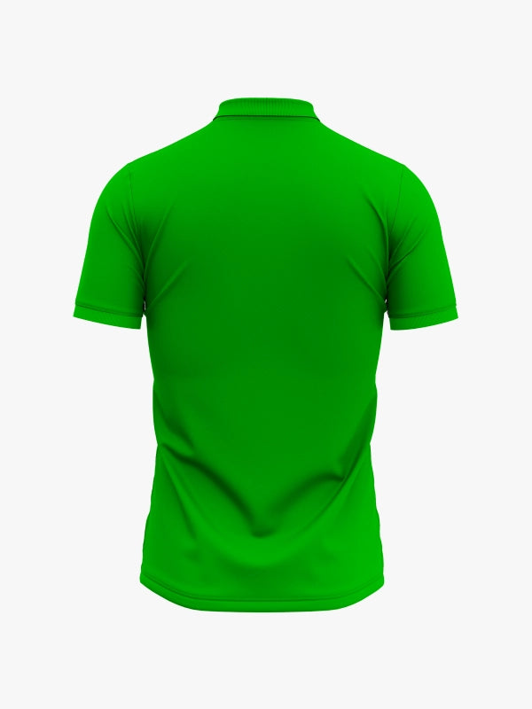 Custom Printed Polo T-Shirts – Premium Cotton (Green) | Company Polo Shirts with Logo image 3