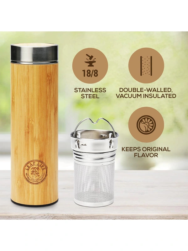 Premium Bamboo Tea Bottle by Shopsery image 4