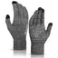 Winter Gloves – Warm Touchscreen Thermal Knit Design by Shopsery - Gray image