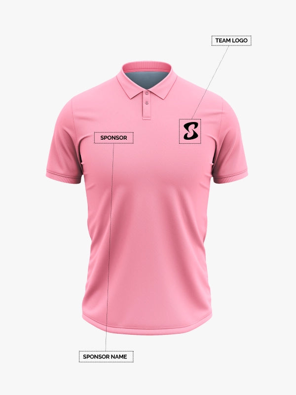 Custom Printed Polo T-Shirts – Premium Cotton (Pink) | Company Polo Shirts with Logo image 0