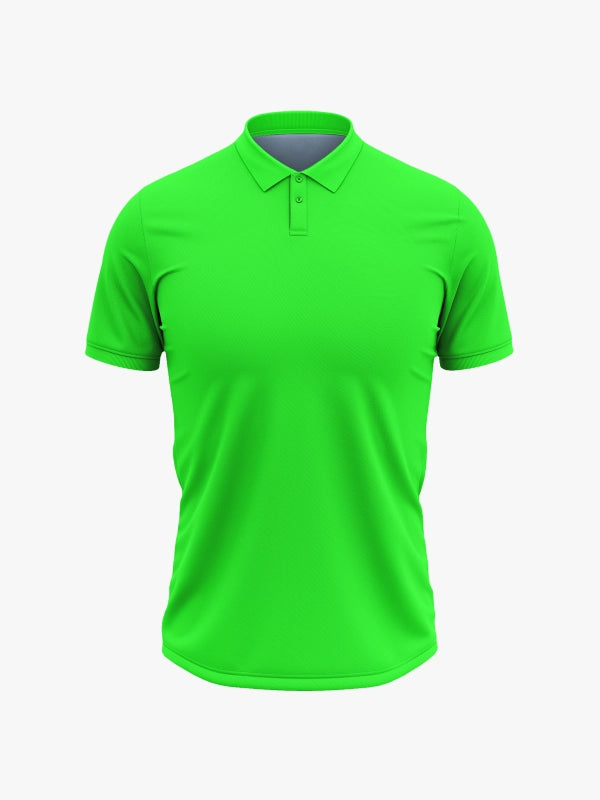 Custom Printed Polo T-Shirts – Premium Cotton (Light Green) | Company Polo Shirts with Logo image 2