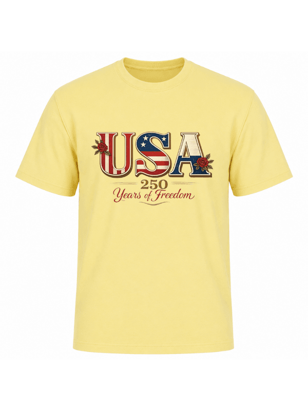 America 250 Years of Freedom Patriotic T-Shirt | USA Semiquincentennial 1776–2026 Graphic Tee image 6