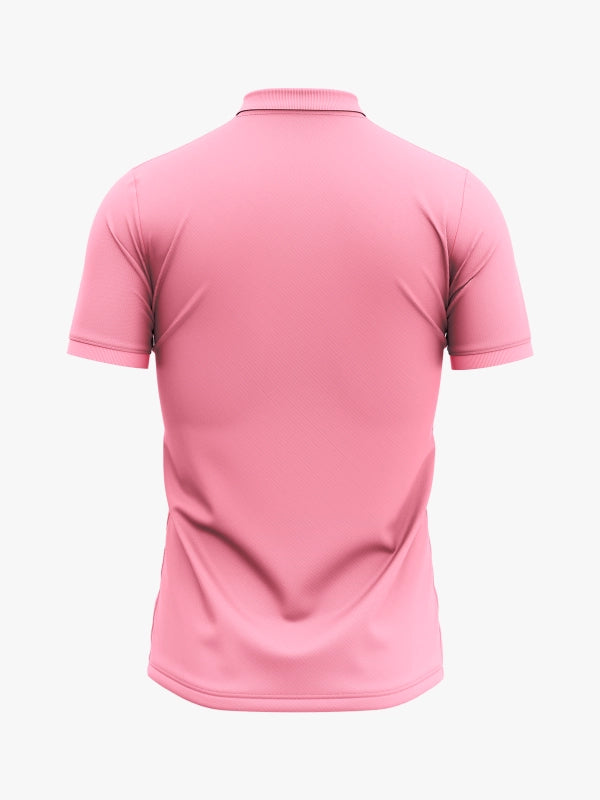 Custom Printed Polo T-Shirts – Premium Cotton (Pink) | Company Polo Shirts with Logo image 3