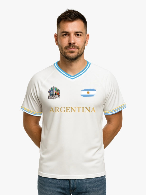 Argentina World Cup Signature Jersey (White) By Shopsery image 1