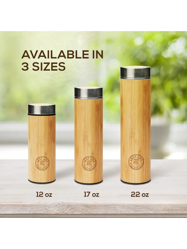 Premium Bamboo Tea Bottle by Shopsery image 1