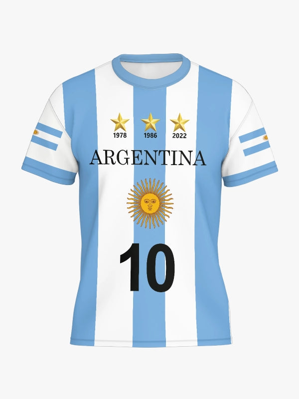 Argentina 3-Star World Cup Winning Soccer Jersey by shopsery image 3