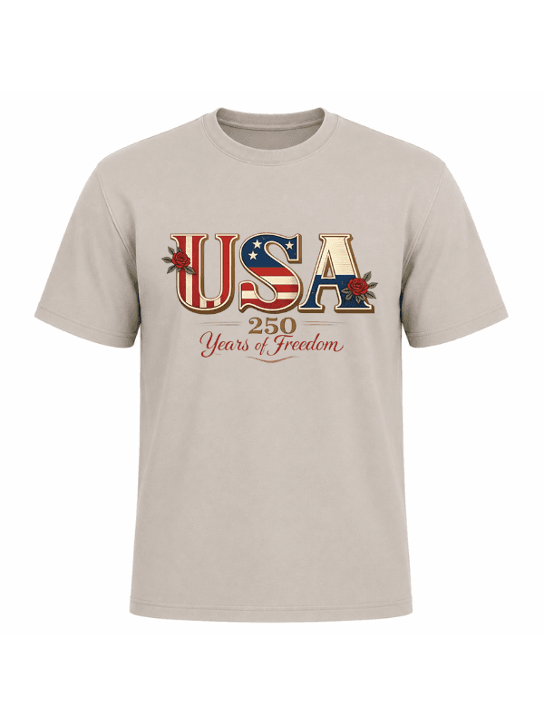 America 250 Years of Freedom Patriotic T-Shirt | USA Semiquincentennial 1776–2026 Graphic Tee image 14