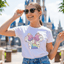 Disneyland Castle Minnie Ears T Shirt | DisneyWorld Castle Shirt Women image 1