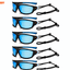 Shopsery Sports Polarized Sunglasses for Men – 5 Pack Combo | UV400 Protection | HD Polarized Outdoor Driving Cycling Fishing Sunglasses - 5 Blue image
