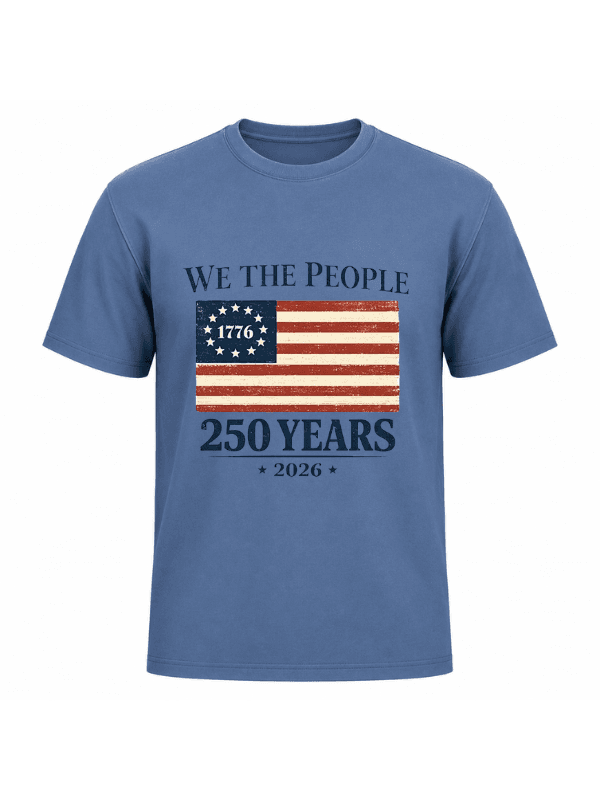 We The People 250 Years T-Shirt | USA 250th Anniversary American Flag 1776–2026 Graphic Tee image 7