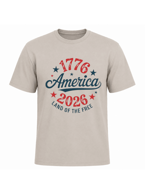 America 1776–2026 T-Shirt | Land of the Free USA 250th Anniversary  Patriotic Graphic Tee image 9