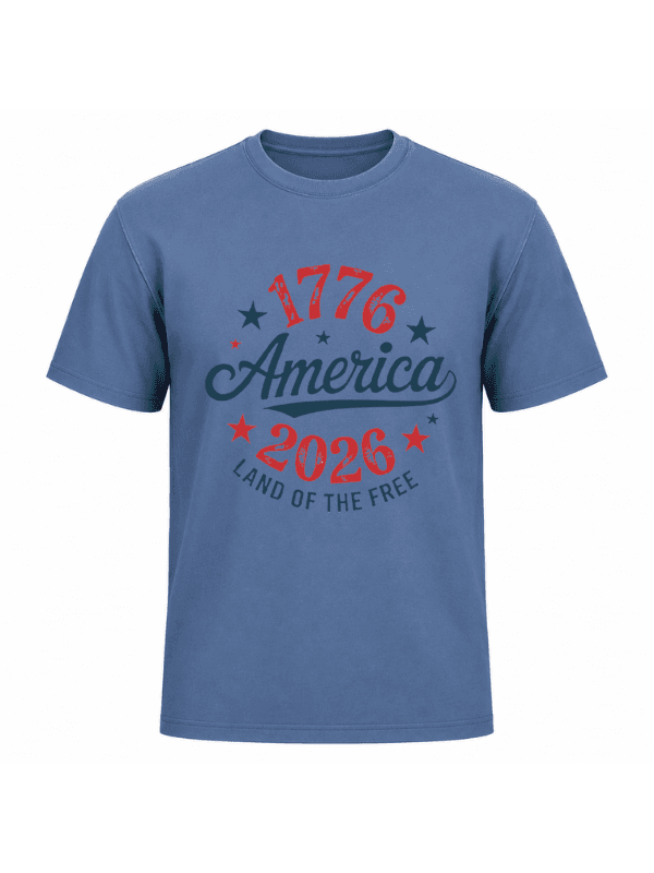 America 1776–2026 T-Shirt | Land of the Free USA 250th Anniversary  Patriotic Graphic Tee image 10