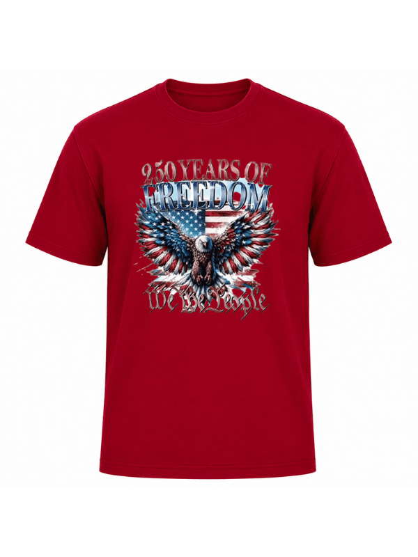 250 Years of Freedom Patriotic Eagle T-Shirt | We The People USA 250th Anniversary Graphic Tee image 7