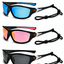 Shopsery Polarized Sports Sunglasses for Men 3 Pack Combo – UV400 Protection | HD Polarized Driving, Fishing &amp; Cycling Sunglasses - Blue+Pink+Black image