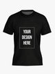 Custom T Shirt -Black Color Premium Personalized T-Shirts by Shopsery image 0