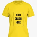 Custom T shirt Yellow