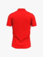 Custom Printed Polo T-Shirts – Premium Cotton (Red) | Company Polo Shirts with Logo - Image 4