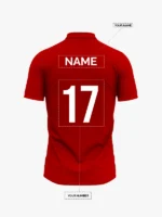 Custom Polo Sky Maroon Front