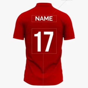 Custom Polo Sky Maroon Front