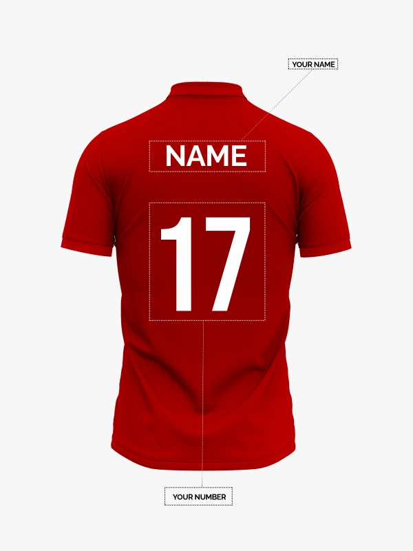 Custom Polo Sky Maroon Front