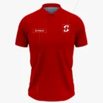 Custom Polo Sky Maroon Front