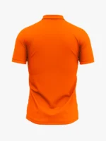 Custom Printed Polo T-Shirts – Premium Cotton (Orange) | Company Polo Shirts with Logo - Image 4