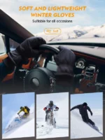 TRENDOUX Winter Gloves Black