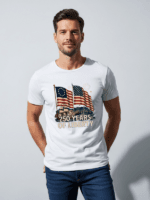 250 Years of Liberty Patriotic T-Shirt | American Flag USA 250th Anniversary Graphic Tee - Image 4