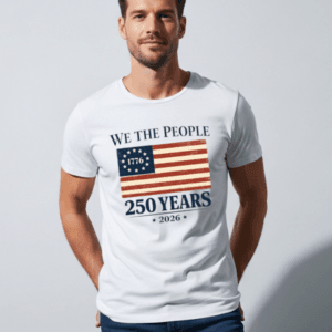We The People 250 Years T-Shirt | USA 250th Anniversary American Flag 1776–2026 Graphic Tee