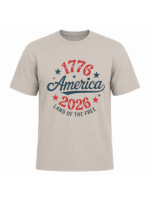 America 1776–2026 T-Shirt | Land of the Free USA 250th Anniversary Patriotic Graphic Tee - Image 10