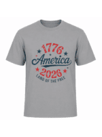 America 1776–2026 T-Shirt | Land of the Free USA 250th Anniversary Patriotic Graphic Tee - Image 8
