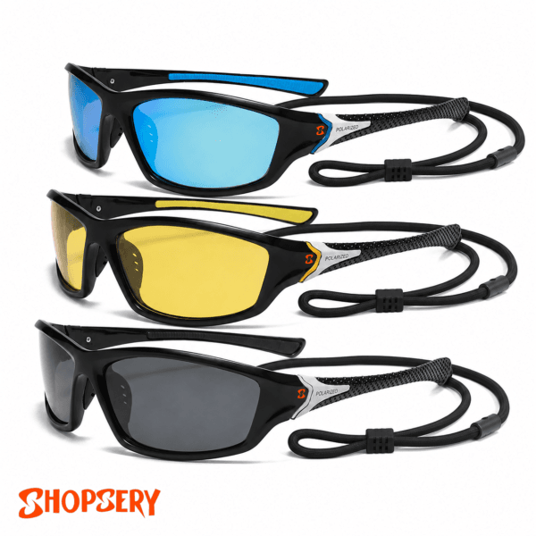 Shopsery Sports Polarized Sunglasses for Men UV400 Protection, 3-Pack & 5-Pack Combo - Image 3