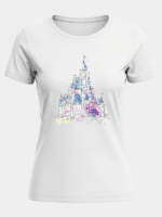 Disneyland Castle Graphic T-Shirt | Pastel Theme Park Vacation Tee - Image 5