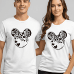 Disney Floral Mouse Ears Shirt | Matching Family Vacation T-Shirt | Disney World Unisex T-Shirt