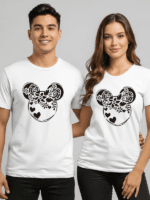 Disney Floral Mouse Ears Shirt | Matching Family Vacation T-Shirt | Disney World Unisex T-Shirt