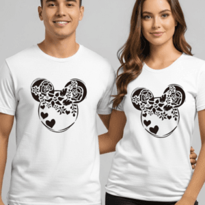 Disney Floral Mouse Ears Shirt | Matching Family Vacation T-Shirt | Disney World Unisex T-Shirt