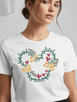 Disneyland Floral Mickey Shirt | Disney World Family Vacation Tee | Unisex T-Shirt