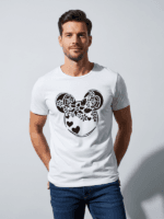 Disney Floral Mouse Ears Shirt | Matching Family Vacation T-Shirt | Disney World Unisex T-Shirt - Image 4