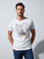 Disneyland Castle Mickey Minnie Ears T Shirt | DisneyWorld Shirt Unisex - Image 3