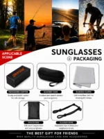 Shopsery Sports Polarized Sunglasses | UV400 Protection | HD Polarized Outdoor Driving Cycling Fishing Sunglasses - Image 9