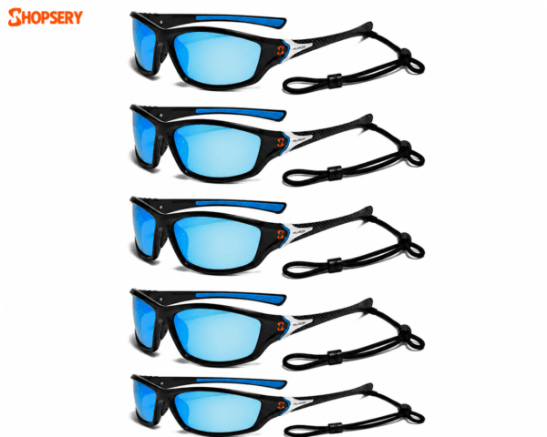Shopsery Sports Polarized Sunglasses for Men – 5 Pack Combo | UV400 Protection | HD Polarized Outdoor Driving Cycling Fishing Sunglasses - Image 5