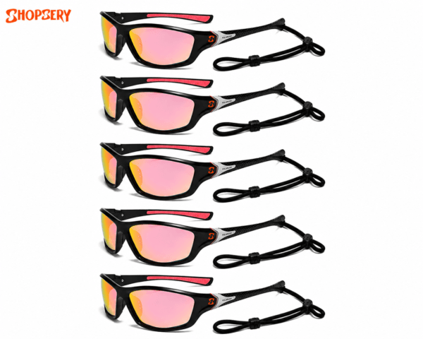 Shopsery Sports Polarized Sunglasses for Men – 5 Pack Combo | UV400 Protection | HD Polarized Outdoor Driving Cycling Fishing Sunglasses - Image 4