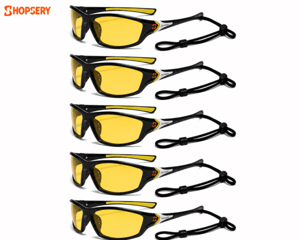 Shopsery Sports Polarized Sunglasses for Men – 5 Pack Combo | UV400 Protection | HD Polarized Outdoor Driving Cycling Fishing Sunglasses - Image 3