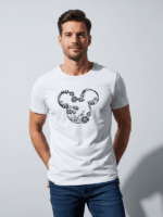 Minimalist Floral Mouse Ears T-Shirt | Disney Inspired Unisex Vacation Tee - Image 4