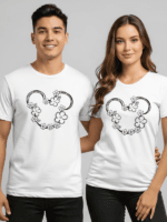 Minimalist Floral Mouse Ears T-Shirt | Disney Inspired Unisex Vacation Tee