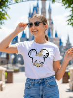 Yellow Floral Mouse Ears Graphic T-Shirt | Disney Inspired Unisex Vacation Tee - Image 8
